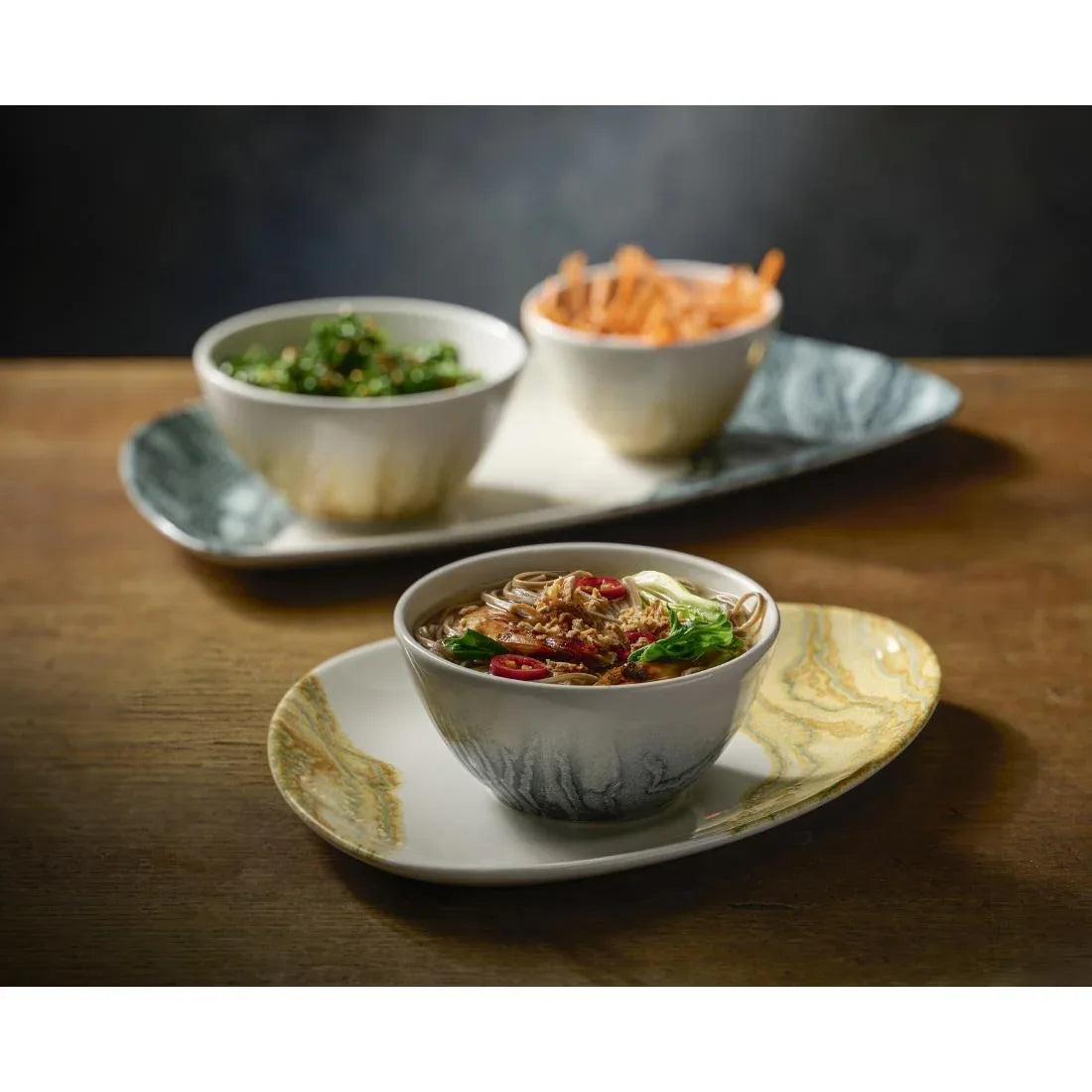 JF664 Churchill Black Snack Bowl - 130mm (Pack 12) (Direct)