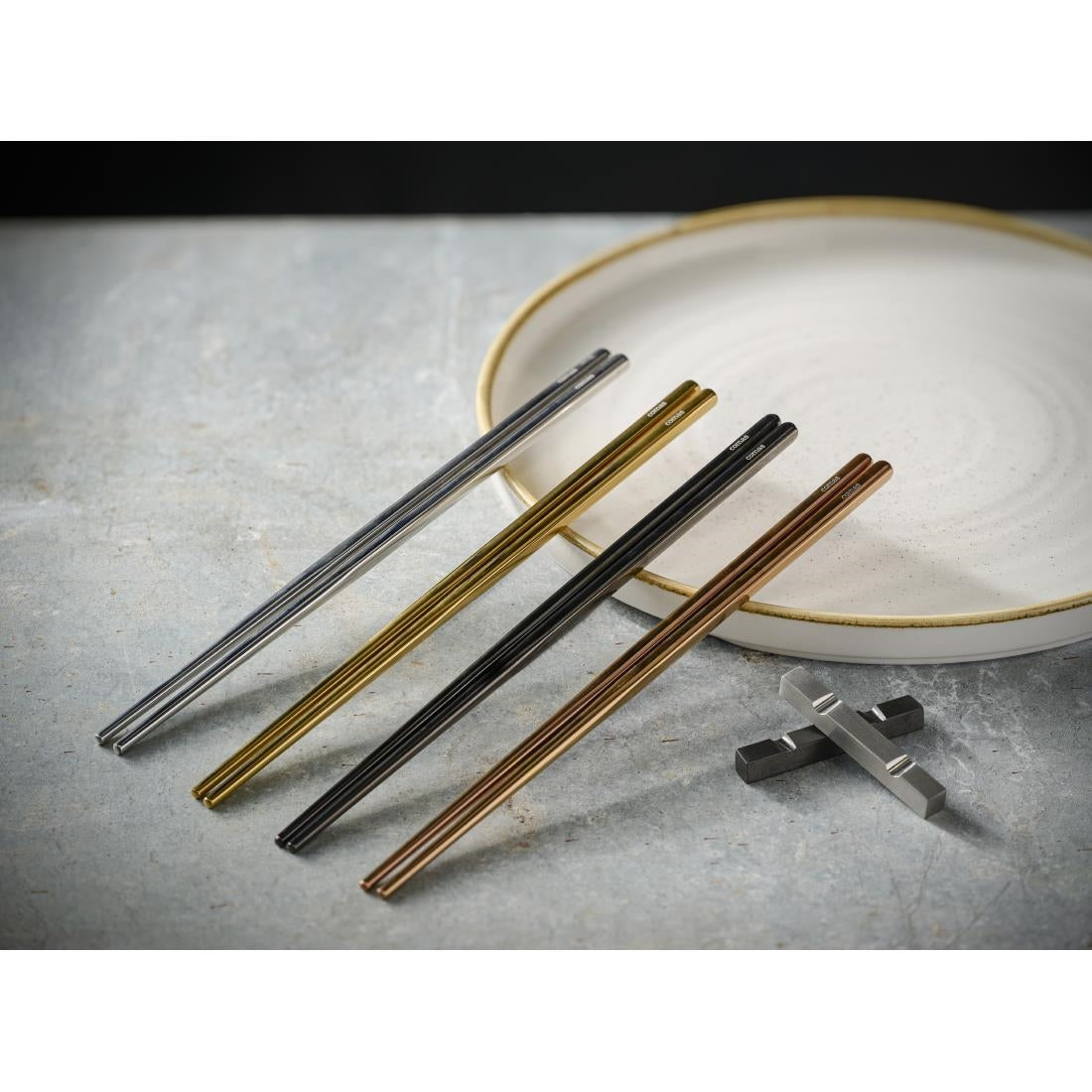 JF696 Churchill Silver Chopsticks - 230mm (Pack 12) (Direct)