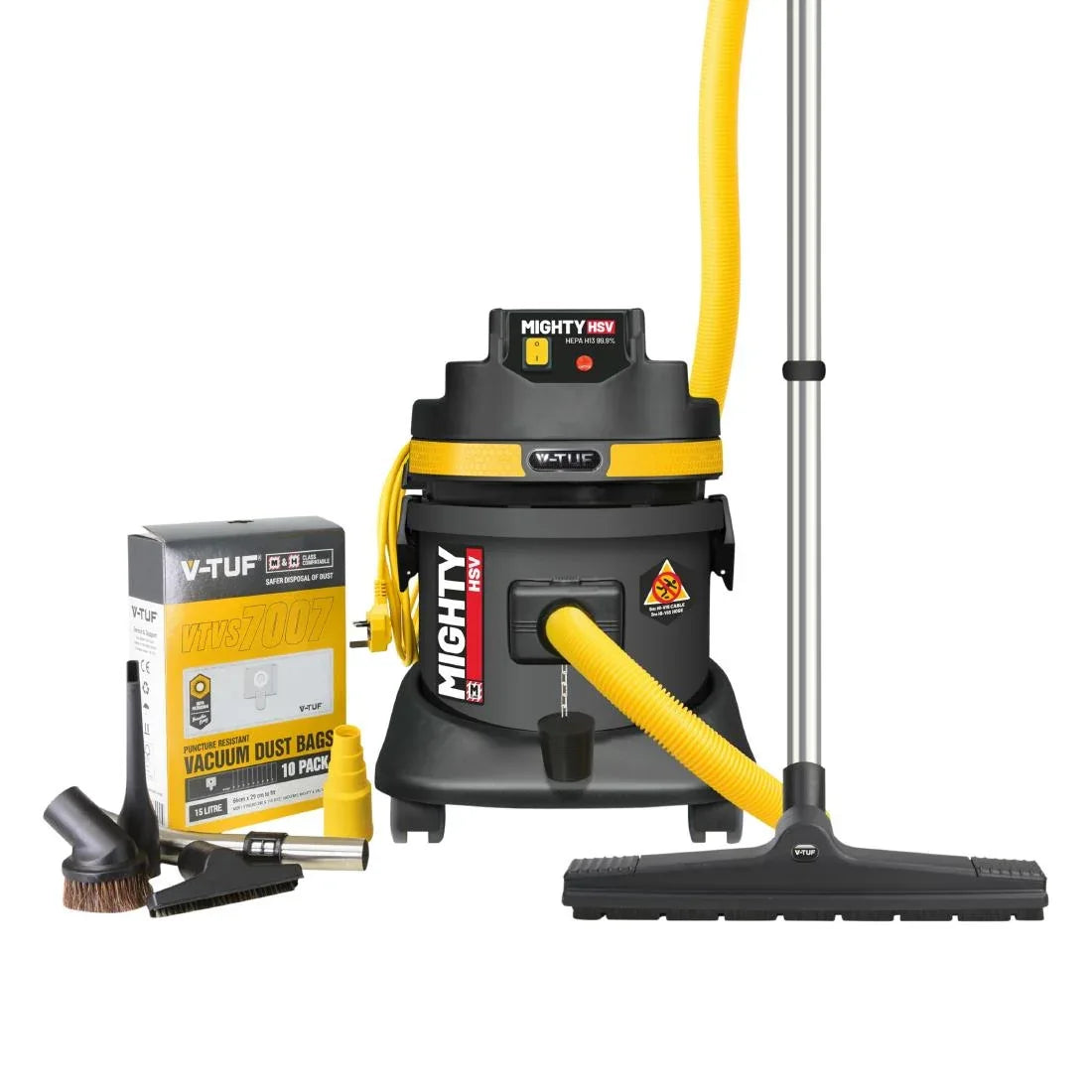JF774 V-Tuf Mighty Hsv 21L M-Class 240V Wet & Dry H&S Dust Extractor (Direct)