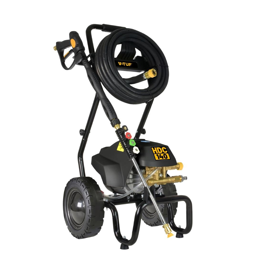 JF778 V-Tuf Hdc140 240V Cold Pressure Washer 140Bar 8L/Min With Cage Frame (Direct)