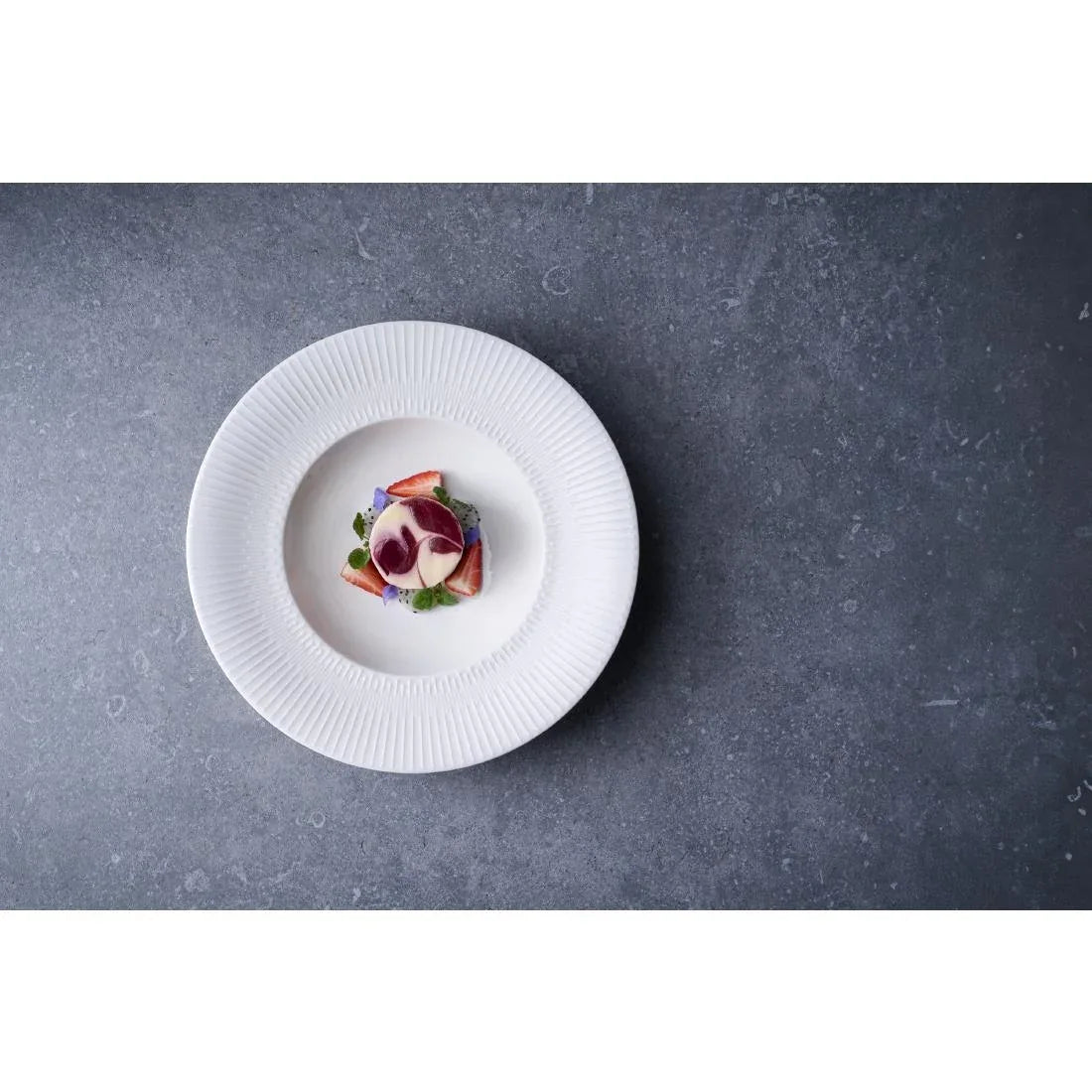 JF866 Vibes Rimmed Plate - 230mm (Pack 6)