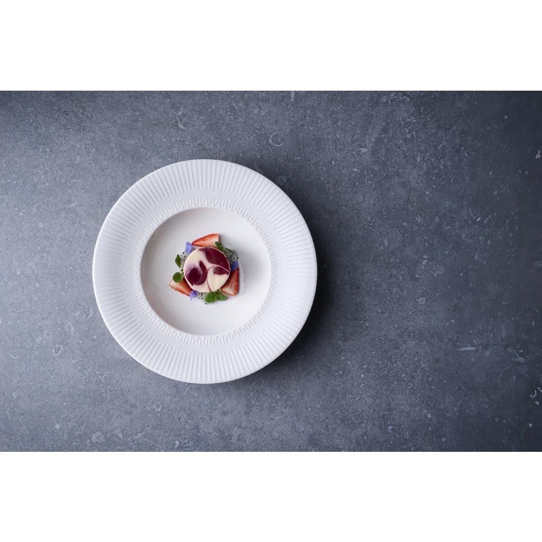 JF871 Vibes Rimmed Oval Plate - 240x150mm (Pack 12)