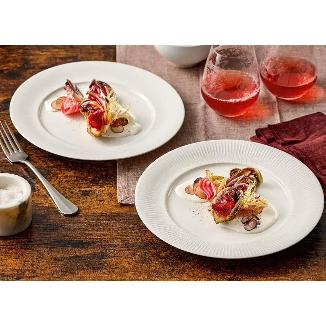 JF865 Vibes Rimmed Plate - 160mm (Pack 12)