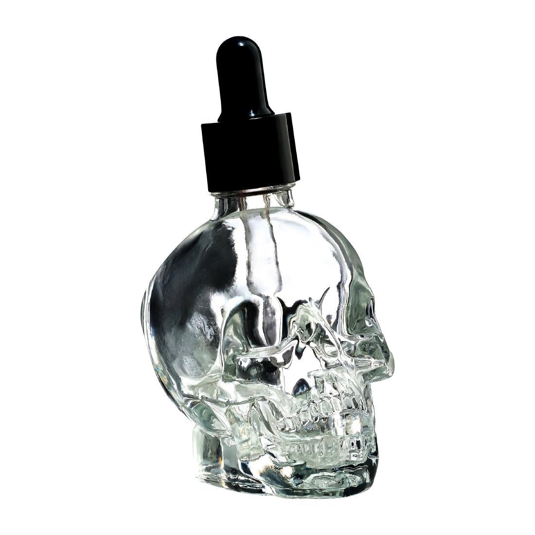 JF892 Skull Glass Bitter Bottle with dropper - 60ml