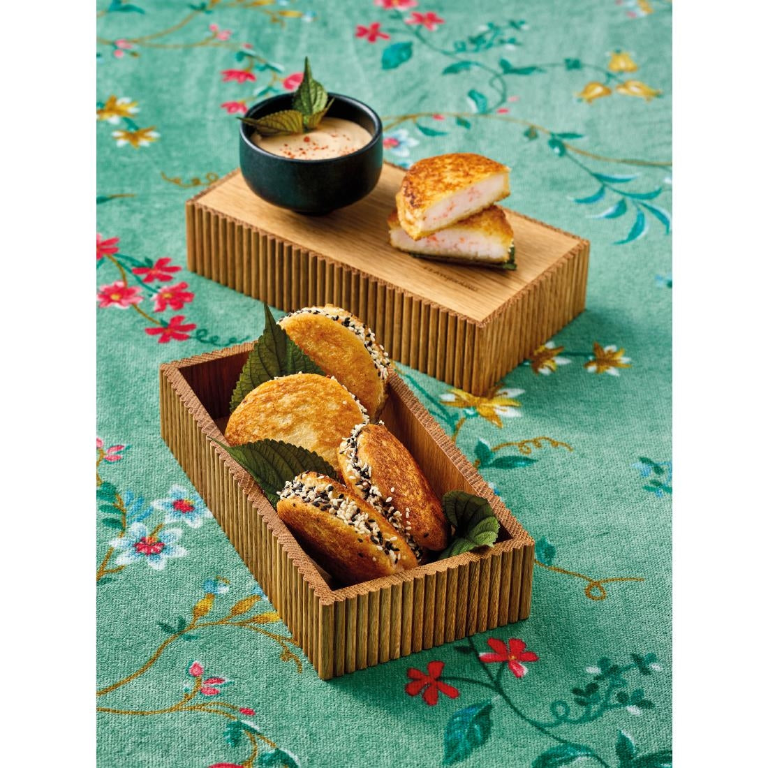 JF898 Cesto Rectangular Lid/Plate Marble - 210x110mm