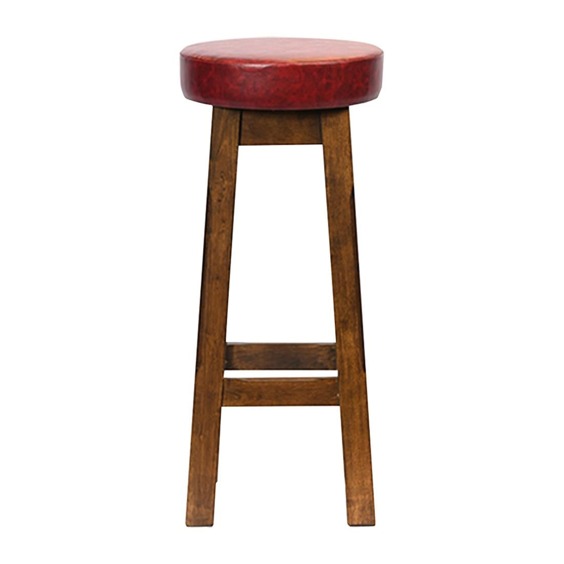 JF967 Wessex High Stool Vintage with Bison Bordeaux Seat (Pack 2) (Direct)