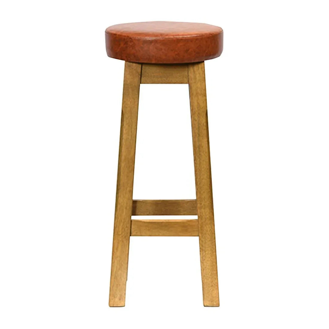 JF971 Wessex High Stool Weathered Oak with Bison Tan Seat (Pack 2) (Direct)