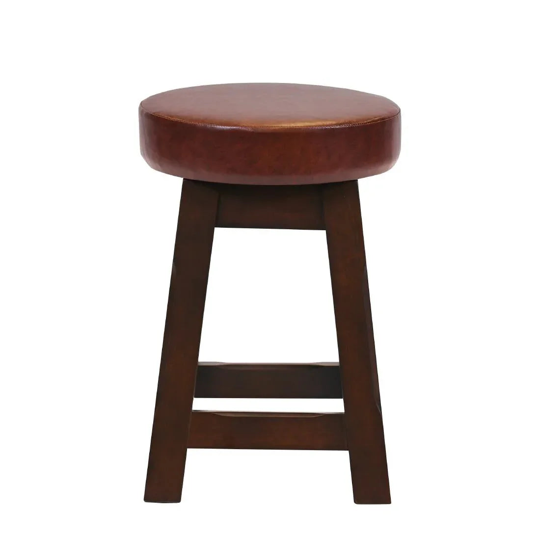 JF975 Wessex Low Stool Dark Walnut with Bison Espresso Seat (Pack 2) (Direct)