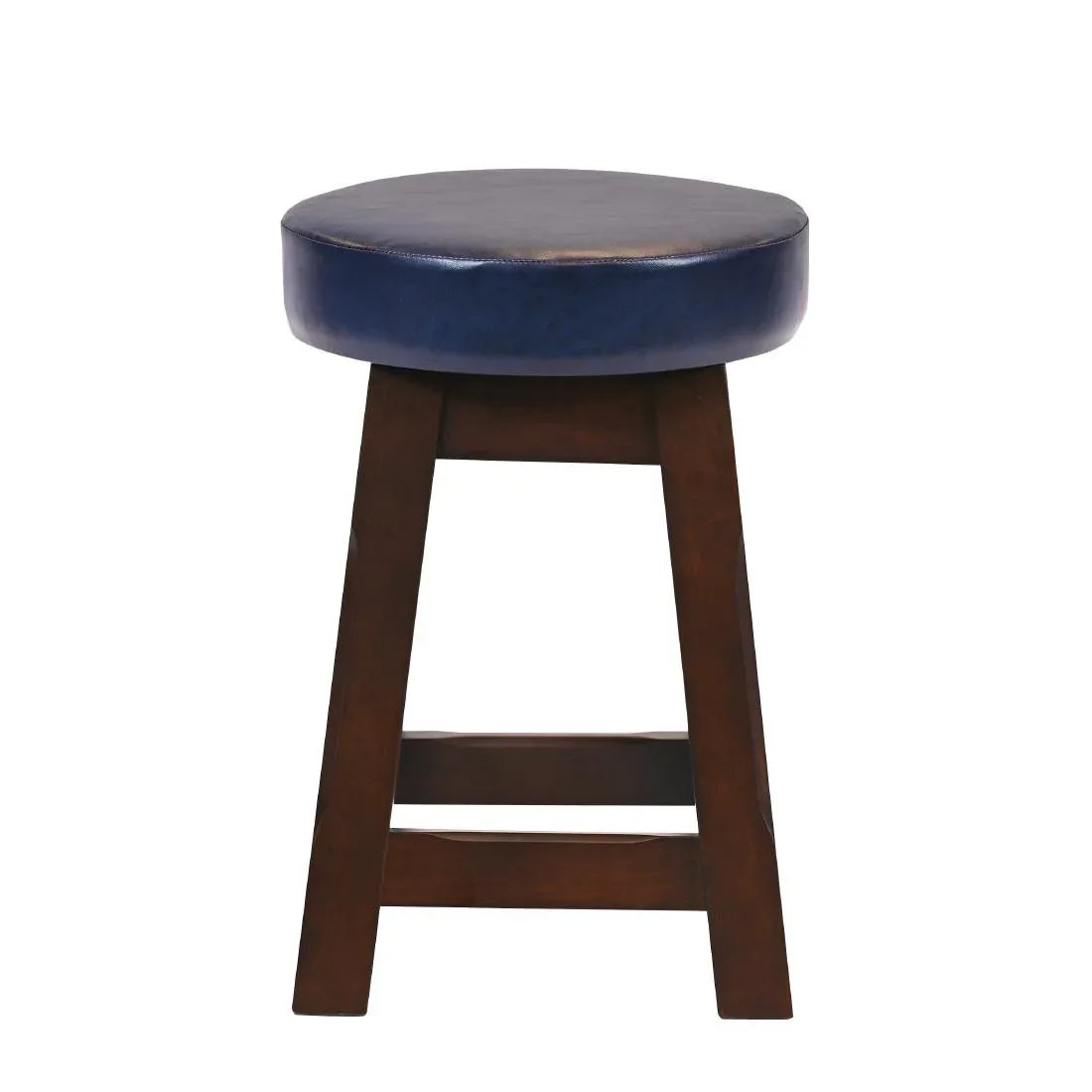 JF979 Wessex Low Stool Dark Walnut with Bison Midnight Seat (Pack 2) (Direct)