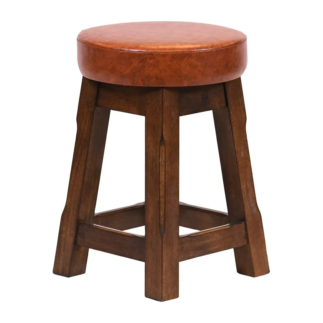 JF981 Wessex Low Stool Vintage with Bison Tan Seat (Pack 2) (Direct)