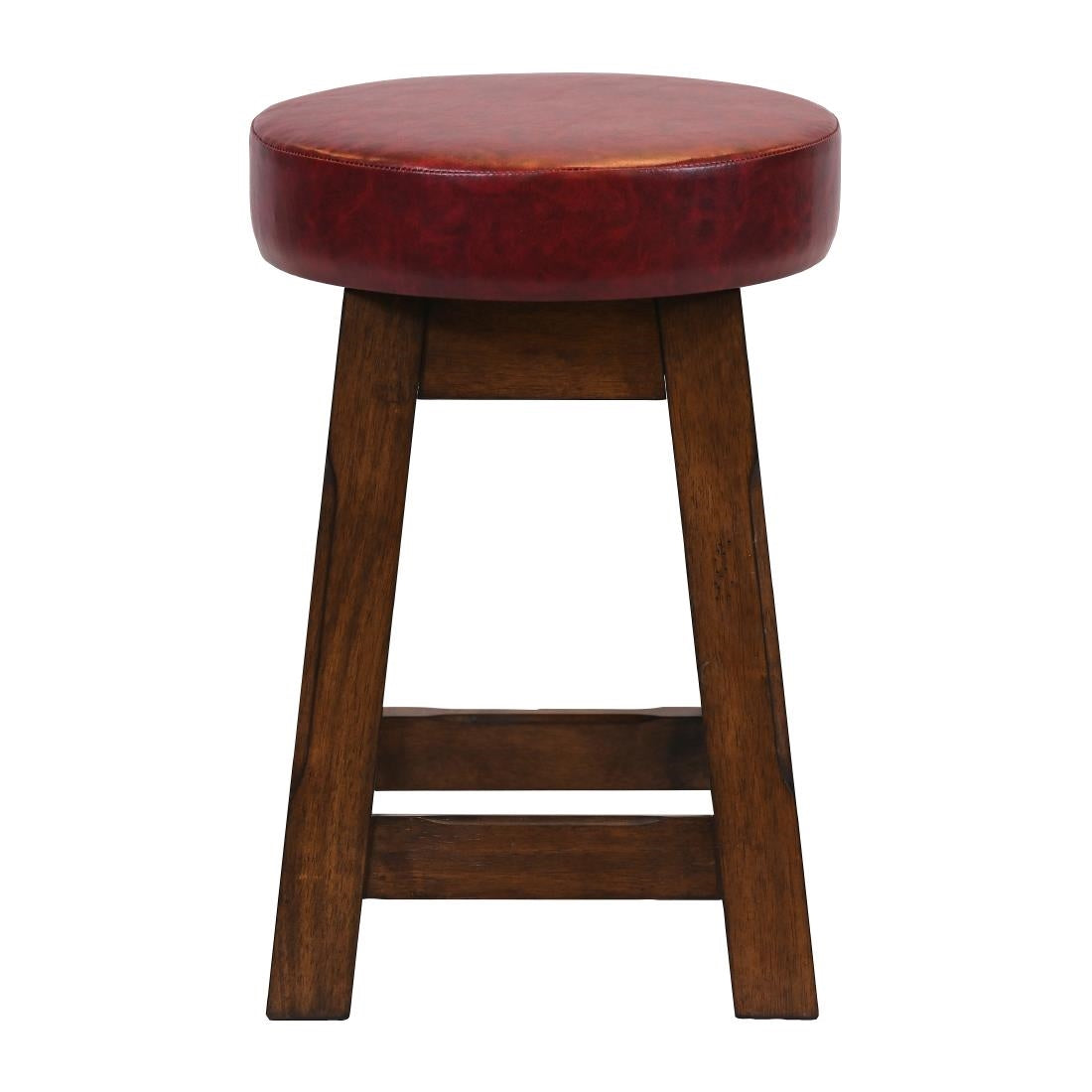 JF982 Wessex Low Stool Vintage with Bison Bordeaux Seat (Pack 2) (Direct)