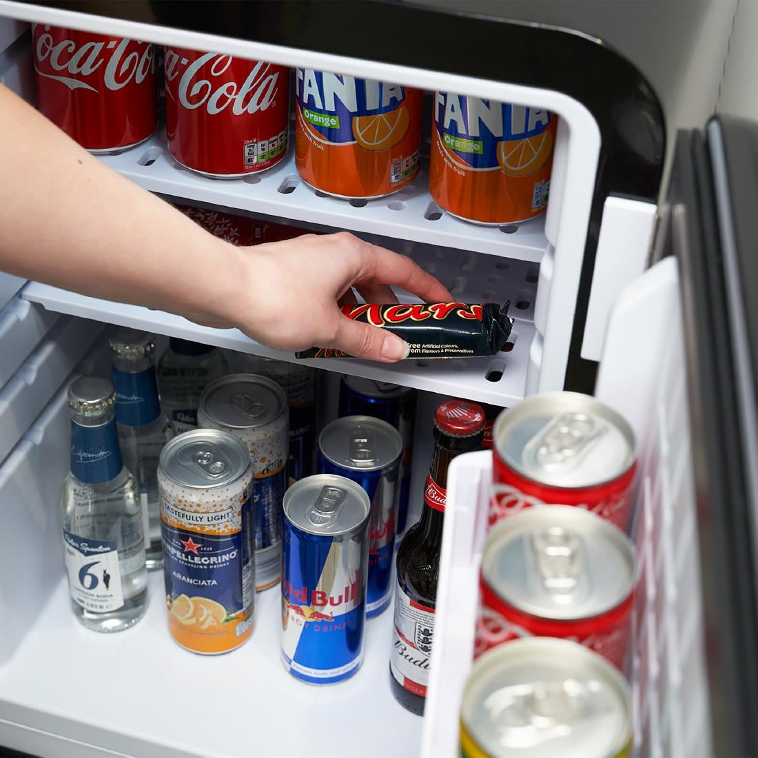 JK009 Corby Radley 40L Solid Door Minibar - Black (Direct)