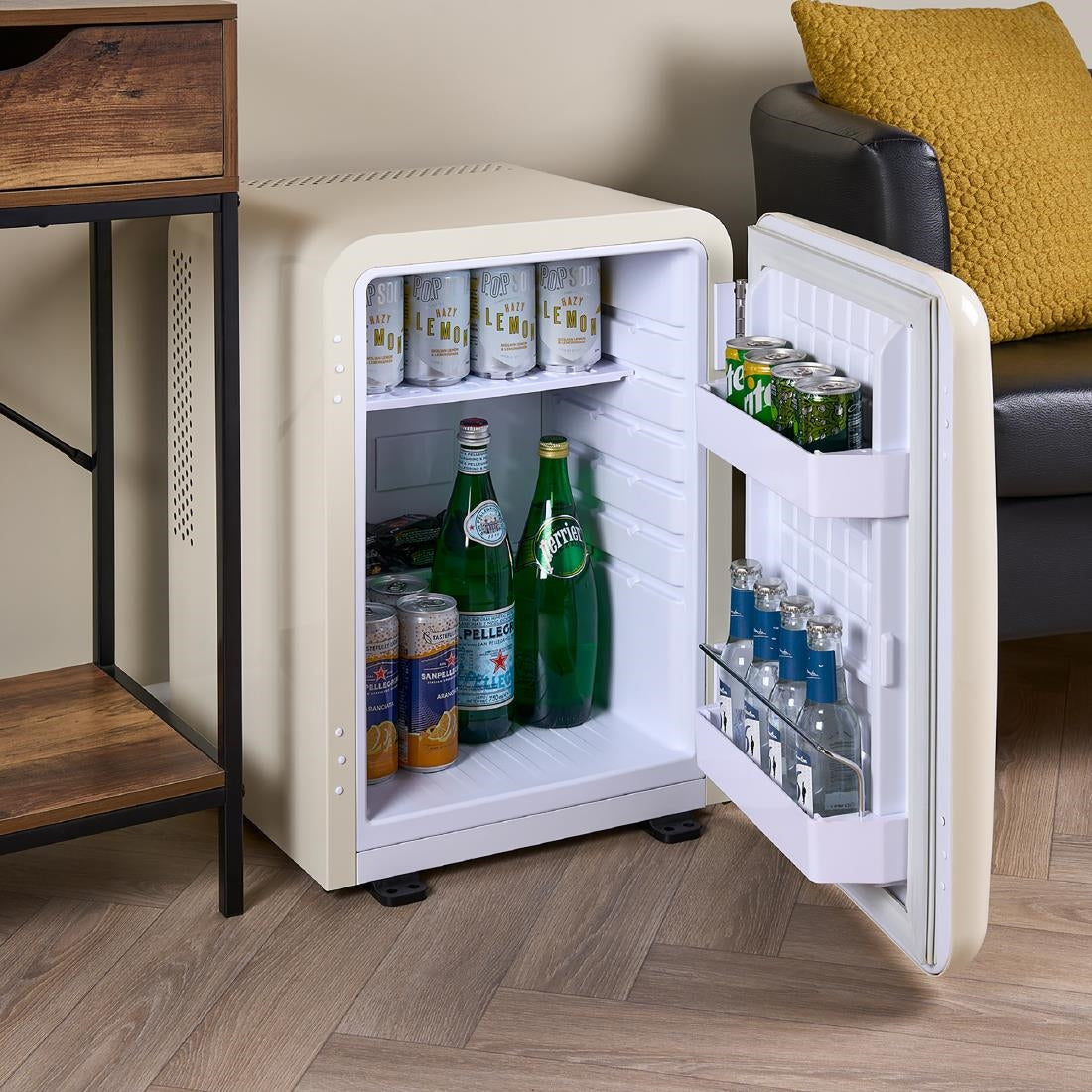 JK010 Corby Radley 40L Solid Door Minibar - Cream (Direct)