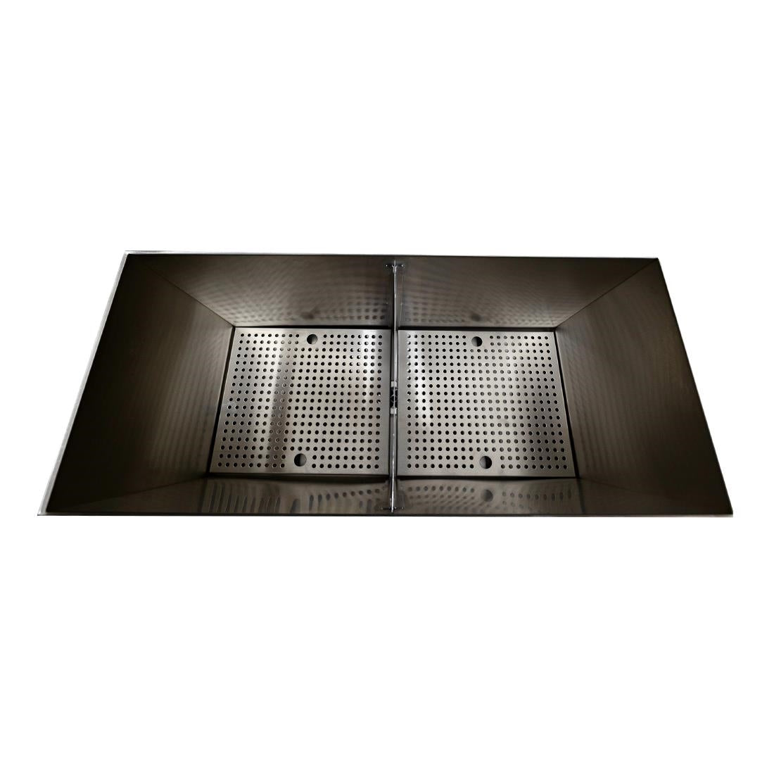 JK035 Parry Events Bar with Iroko wood bar top and oak clad front/sides (Direct)