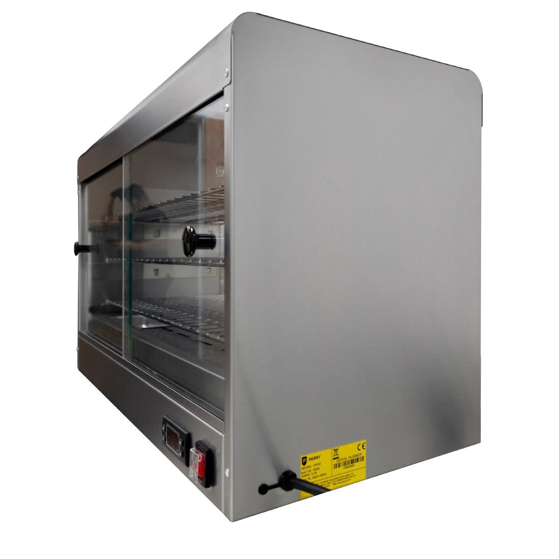 JK037 Parry Electric Heated Pie Cabinet with digital display - 3 shelf CPCD