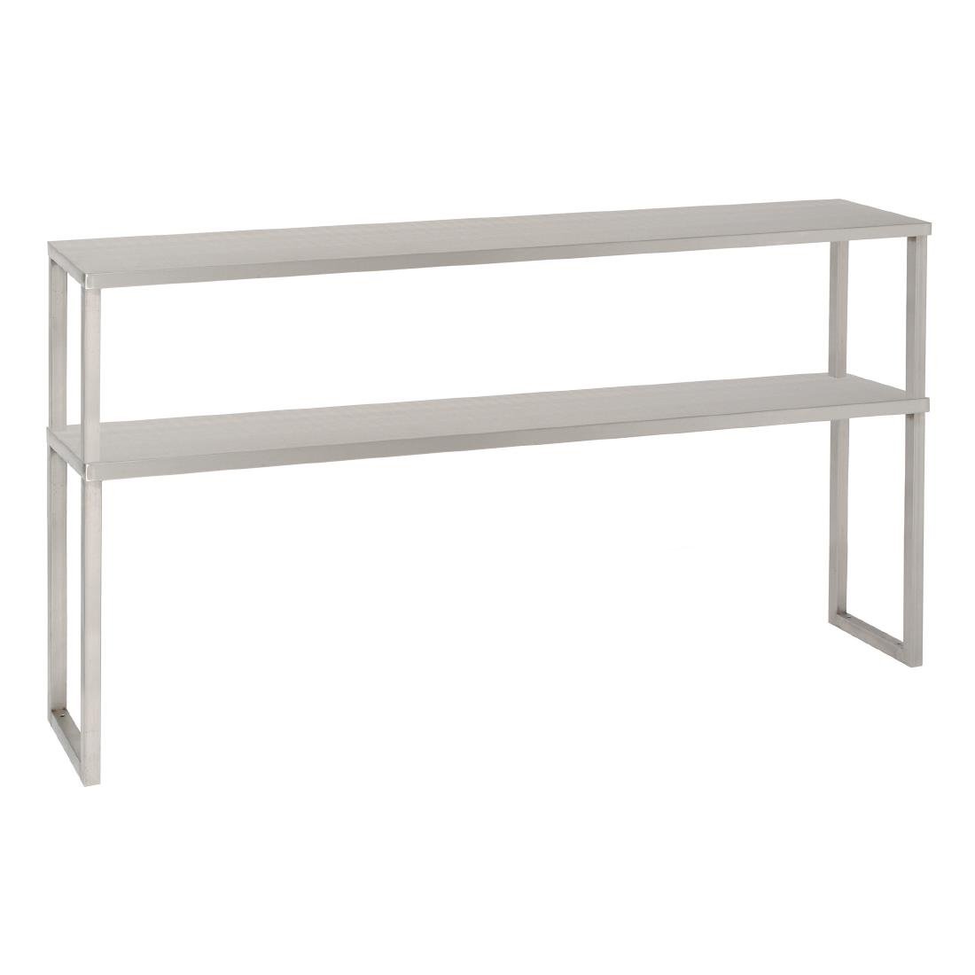 JK053 Parry Stainless Steel Chef's Rack Double Tier Heated 1500 x 350mm SHELFTT15350
