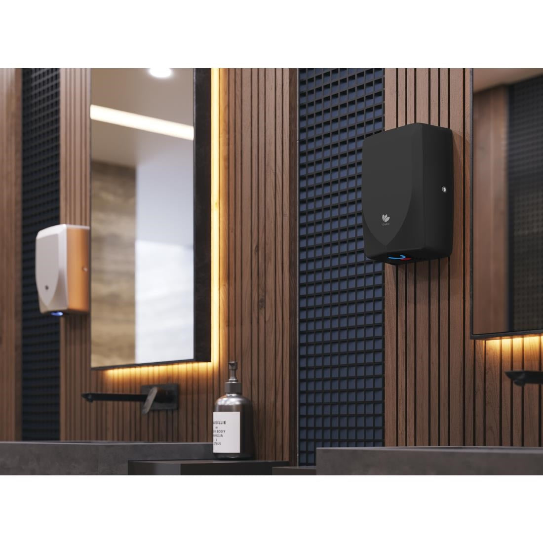 Dryflow Slimforce Hand Dryer Black DFLIF04