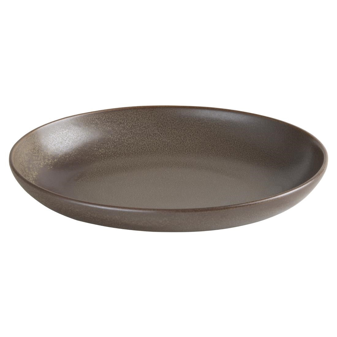 Olympia Ember Oval Bowls Mahogany 265x200mm (4 Pack)
