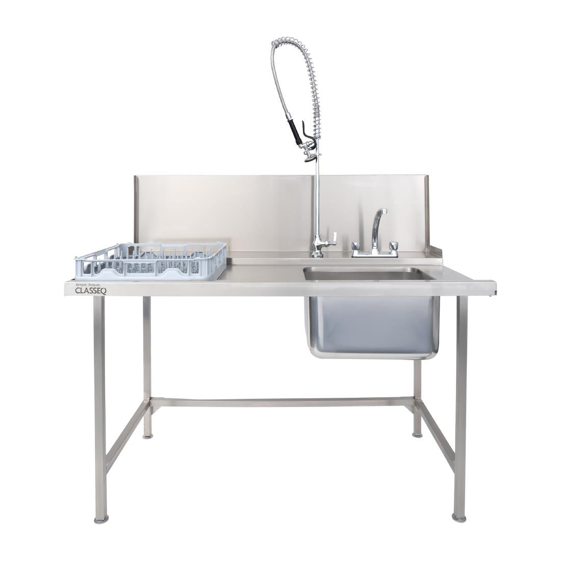 Classeq Pass Through Dishwasher Table with Spray Mixer T15SENL