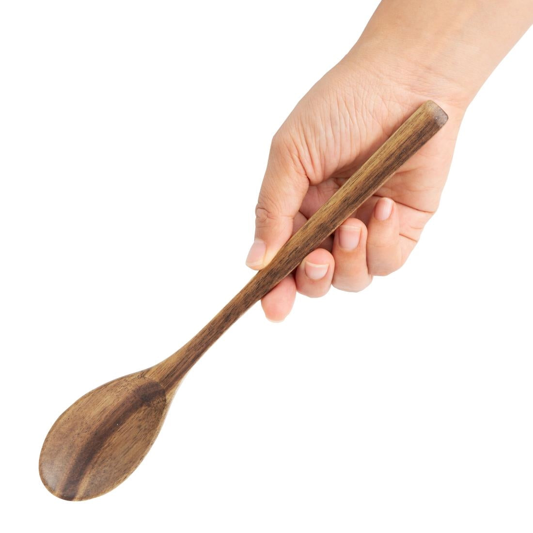 Olympia Miso Acacia Wood Ramen and Pho Spoons 240mm (6 Pack)
