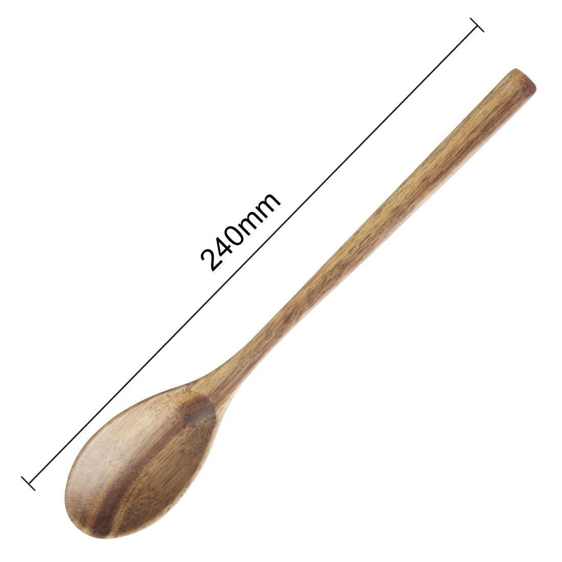Olympia Miso Acacia Wood Ramen and Pho Spoons 240mm (6 Pack)