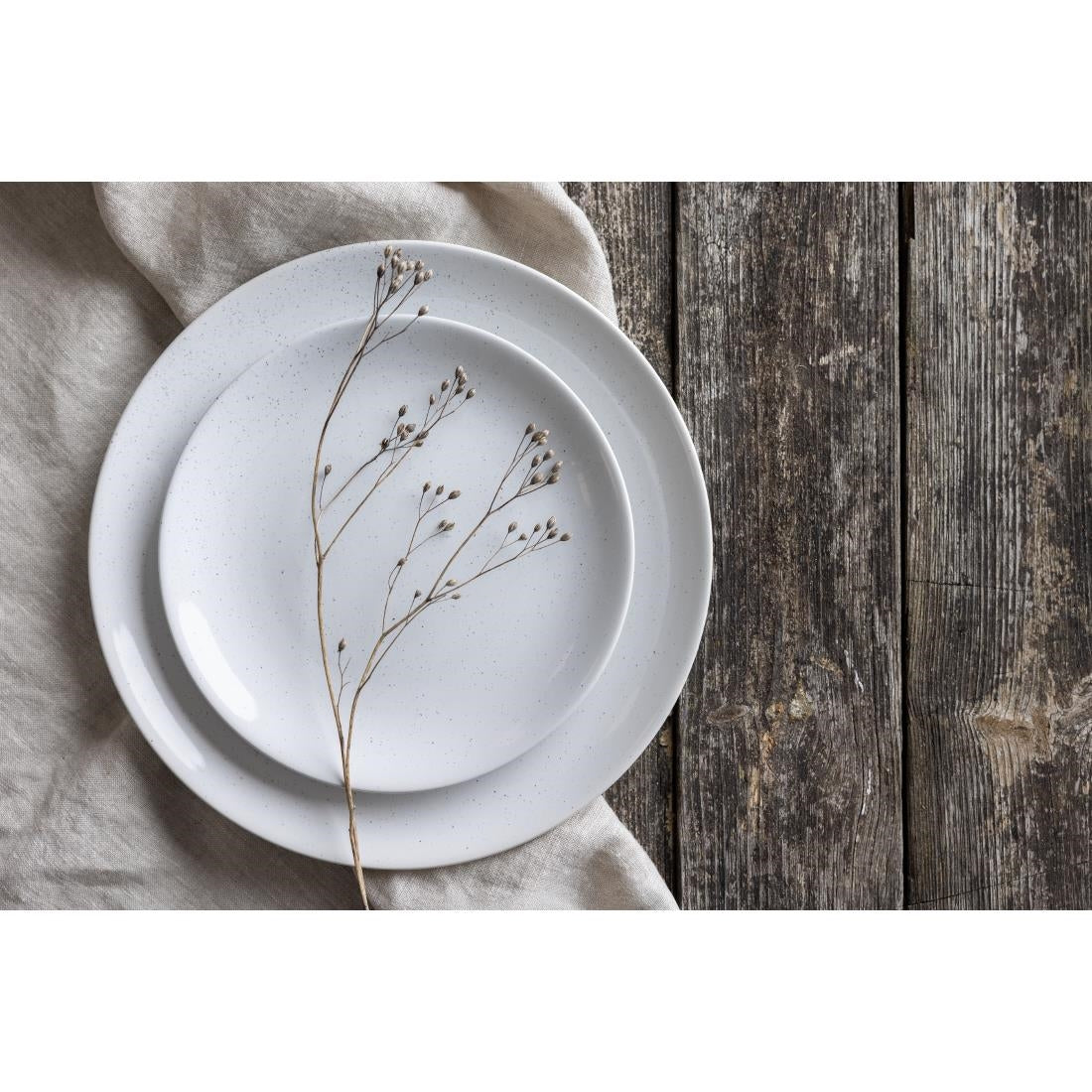 Olympia Origin Coupe Plates White 200mm (4 Pack)