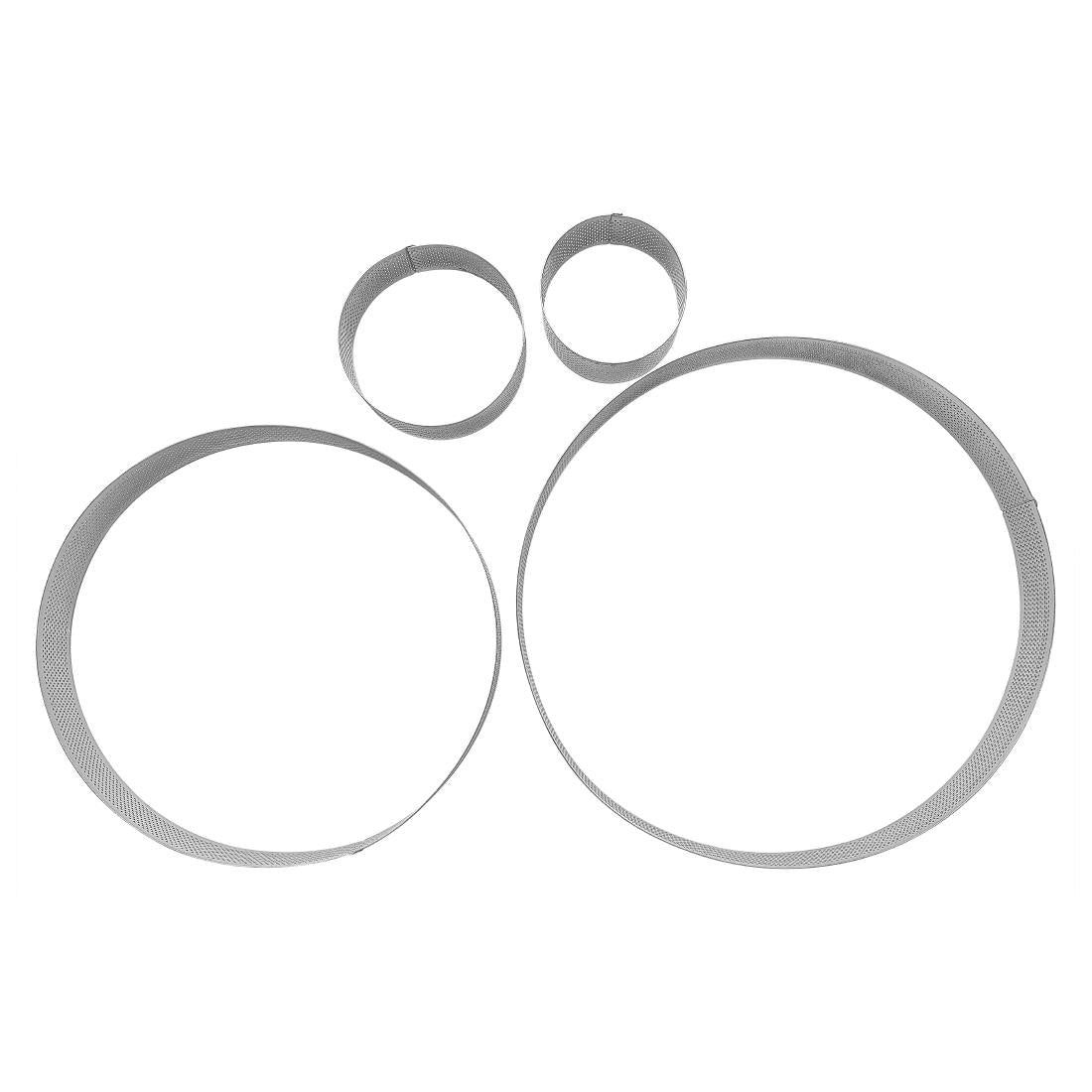 Vogue Round Perforated Cake Ring Round -100x35mm