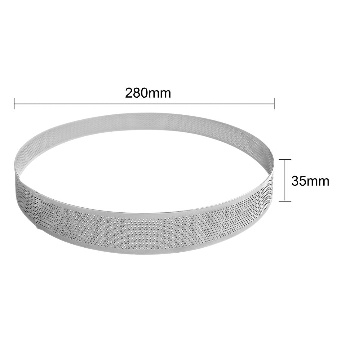 Vogue Round Perforated Cake Ring Round -280x35mm