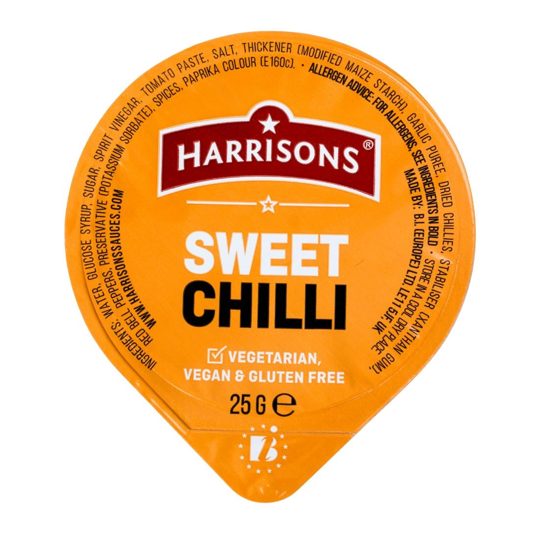 Harrisons Sweet Chilli Sauce Dip Pots 25g (100 Pack)