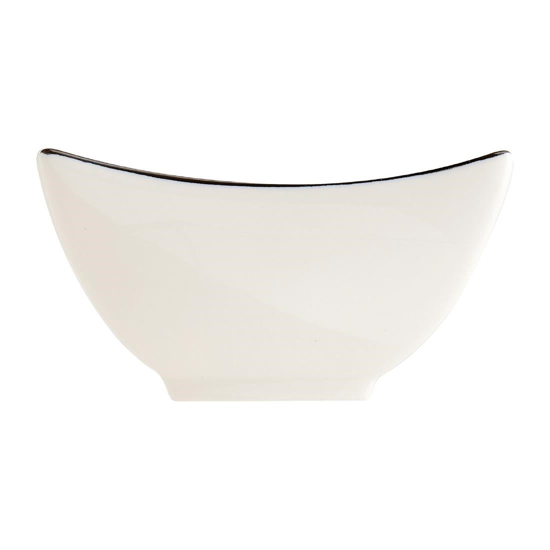Arcoroc Appetizer Ludico Deep Square Bowls Black Line 90mm (24 Pack)