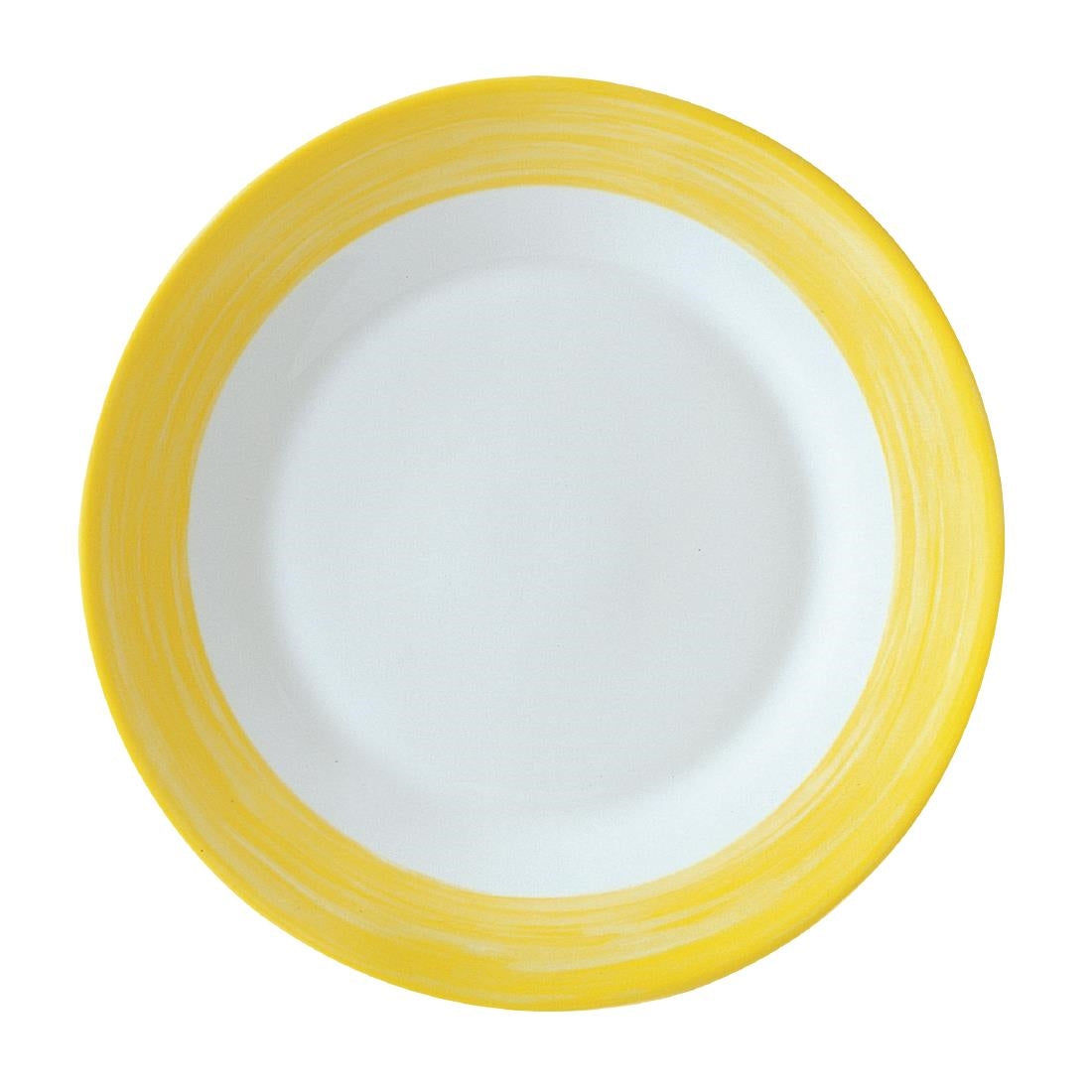 Arcoroc Brush Side Plates Yellow 155mm (24 Pack)
