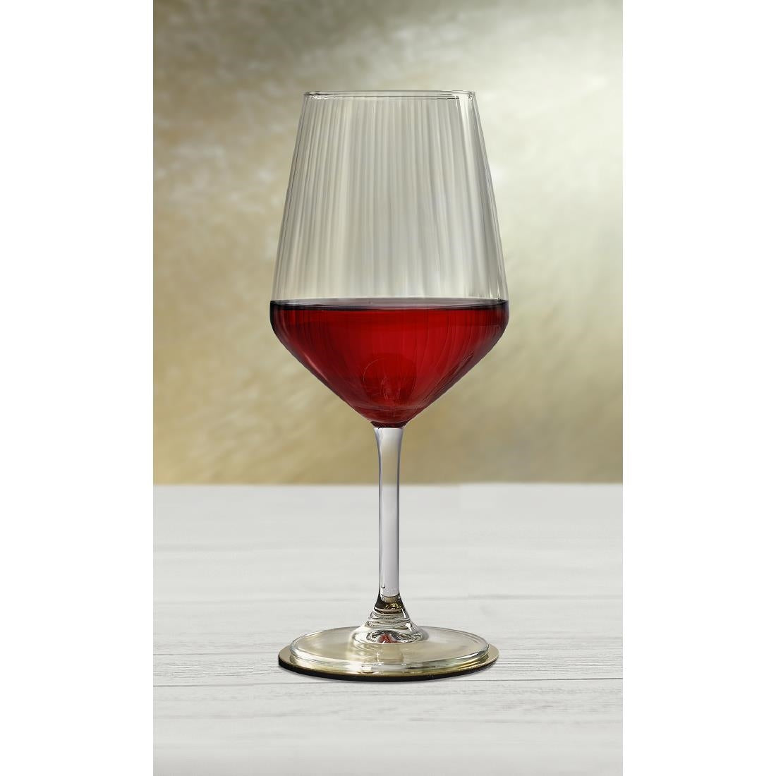 Royal Leerdam Carré Optics Wine Glasses 520ml (6 Pack)