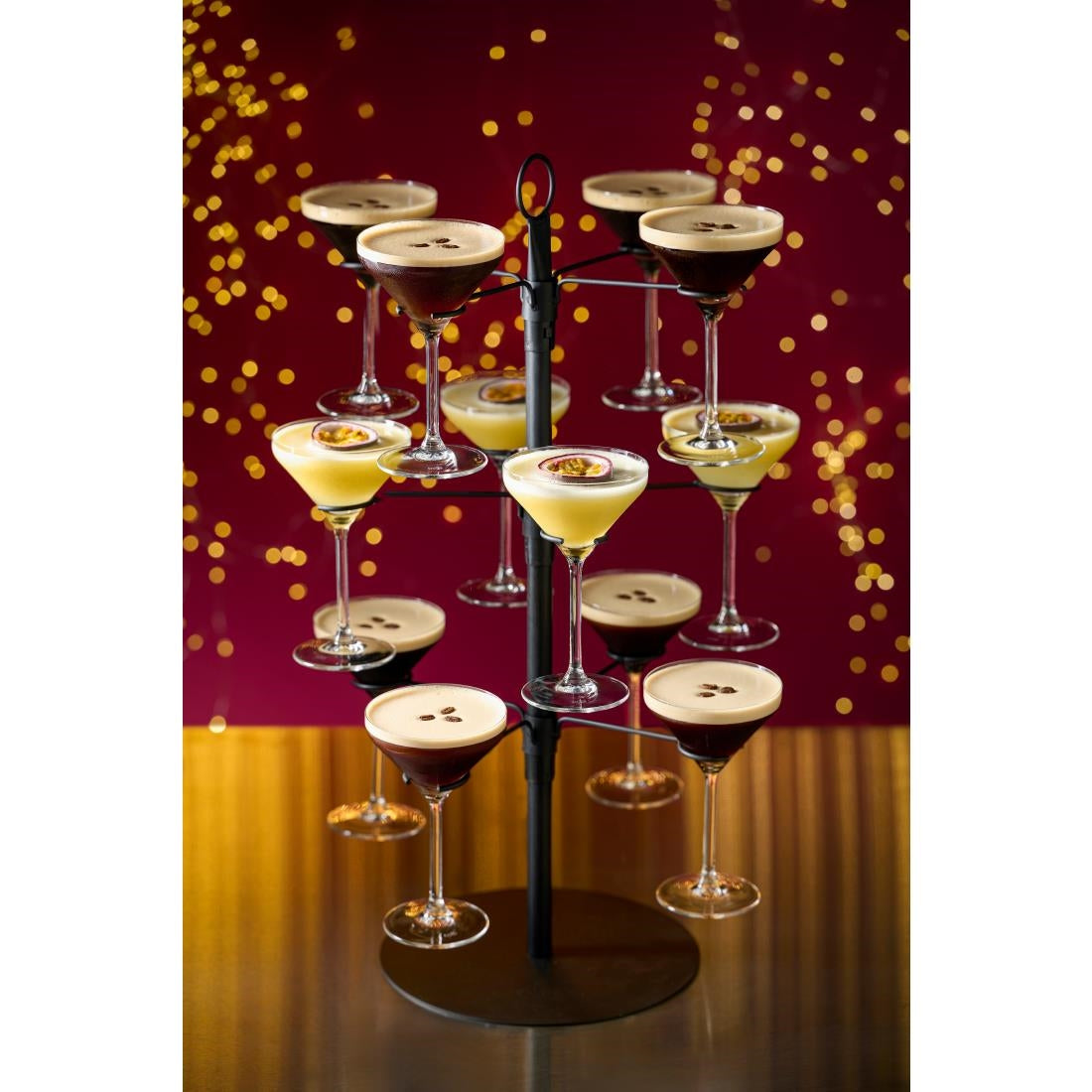 ARTBAR 12 Glass Cocktail Tree Black