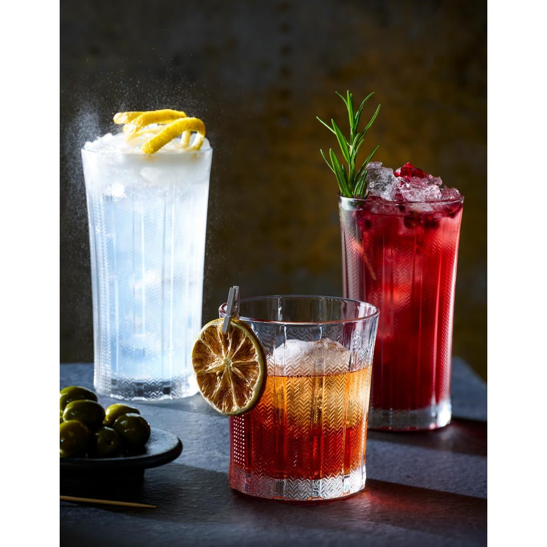 Onis Mosaic Double Old Fashioned Glasses 355ml (6 Pack)