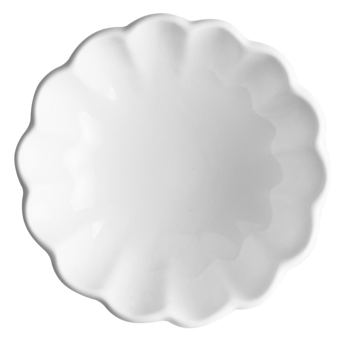 Olympia Bloom Scalloped Small Bowls White 130mm (6 Pack)