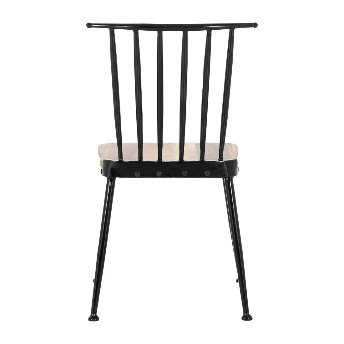Bolero Alma Slatted Back Chairs (2 Pack)