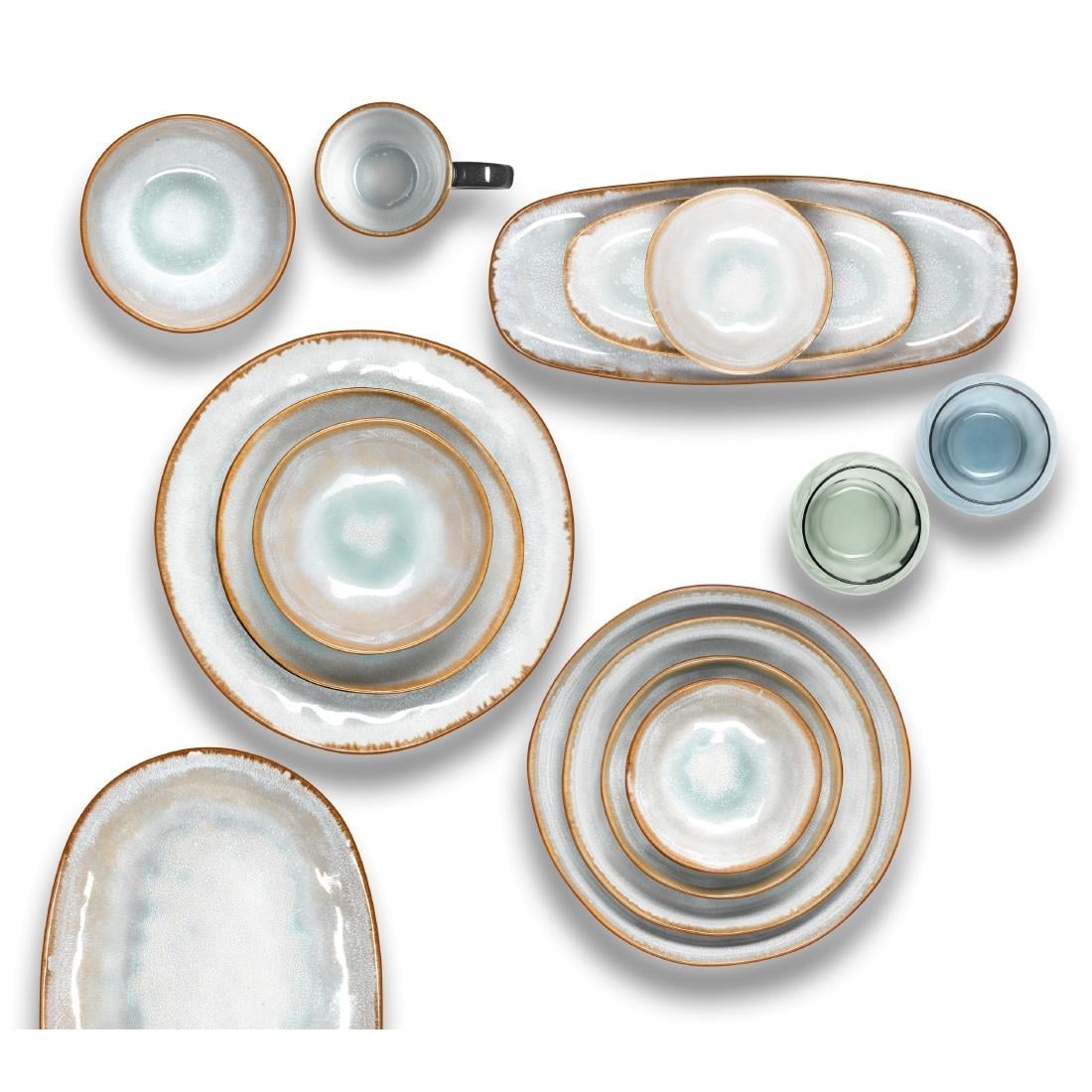 Amefa Médard De Noblat Shadow Aqua Bowls 240mm (2 Pack)
