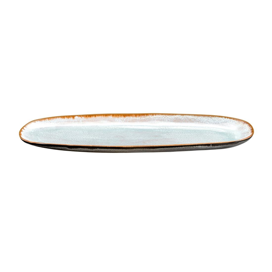 Amefa Médard De Noblat Shadow Aqua Large Platters 355x140mm (2 Pack)