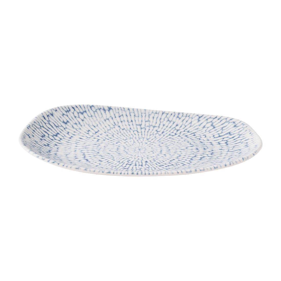 Churchill Cascade Opal Oblong Plates Indigo 260x150mm (12 Pack)