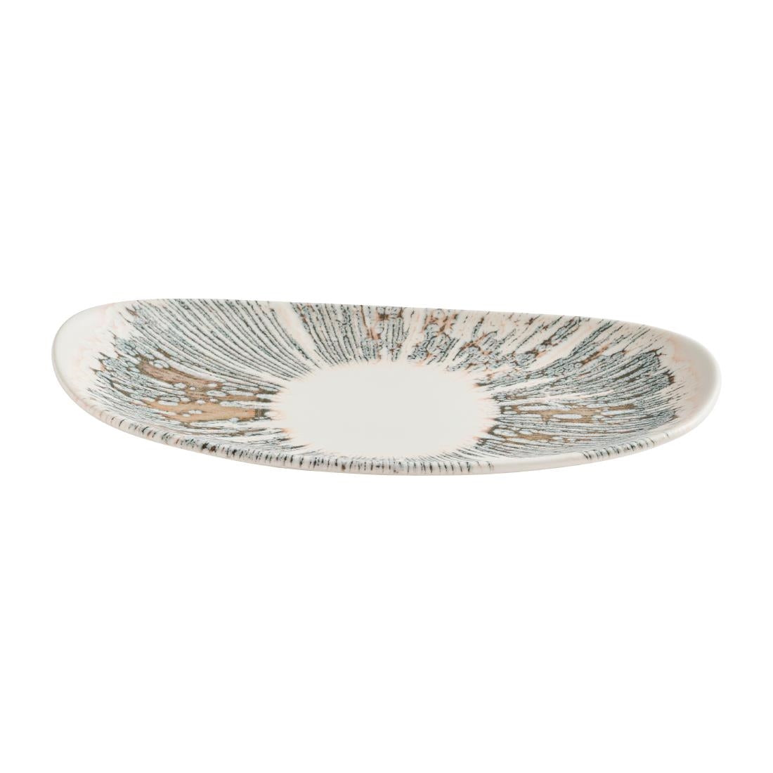 Churchill Lyra Organic Oblong Plates Pink Opal 260x150mm (12 Pack)