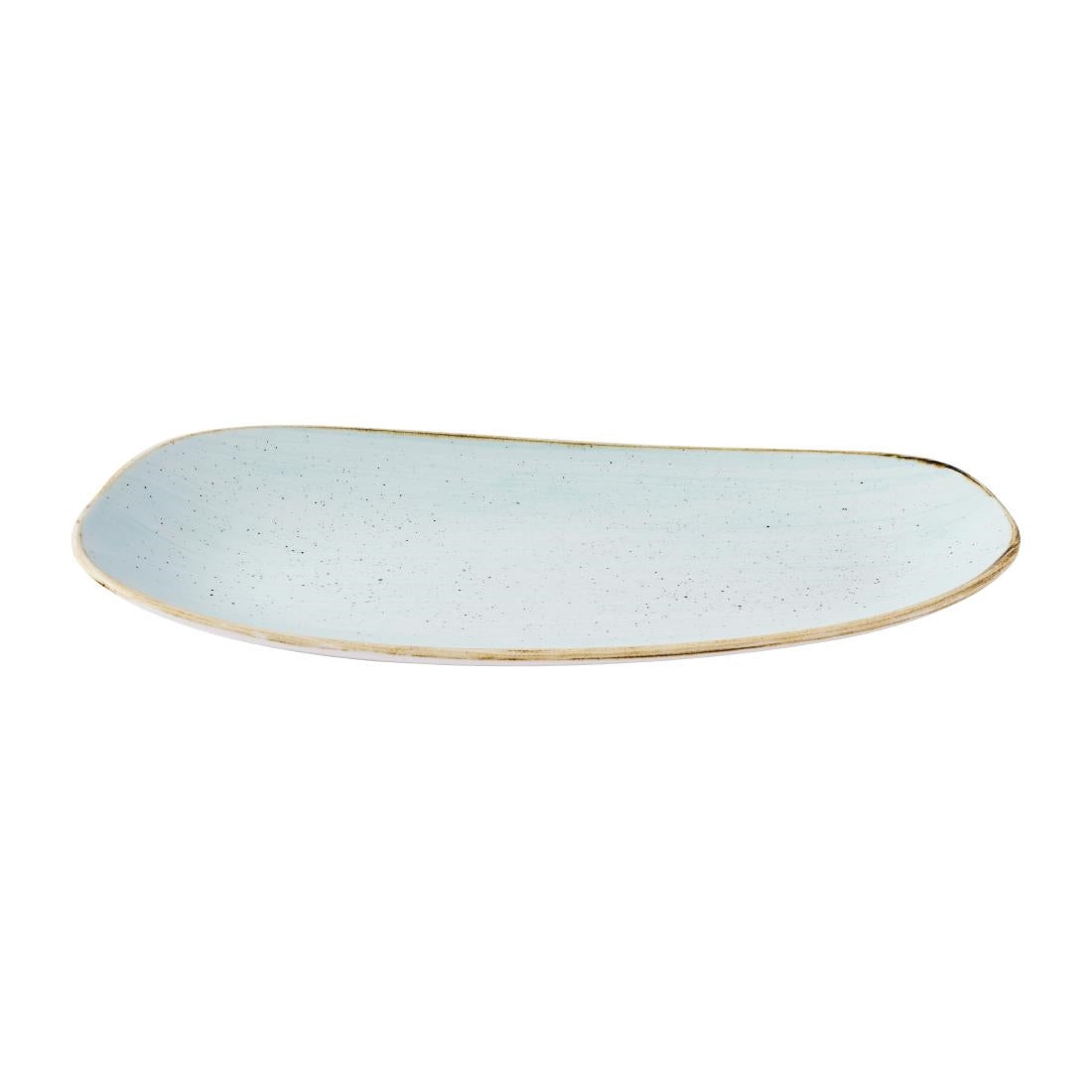 Churchill Stonecast Opal Oblong Plates Duck Egg Blue 300x150mm (12 Pack)