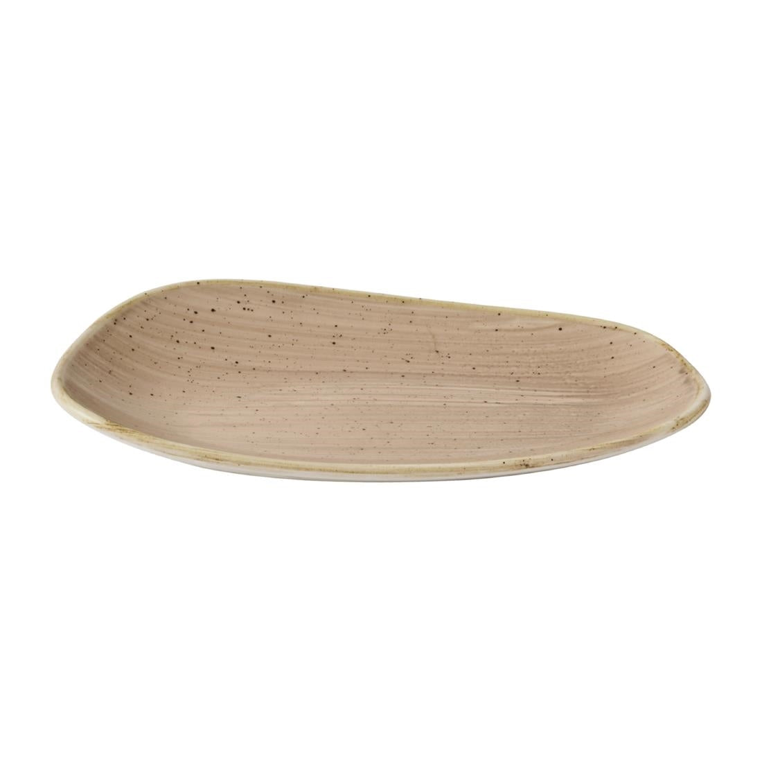 Churchill Stonecast Opal Oblong Plates Truffle 220x130mm (12 Pack)