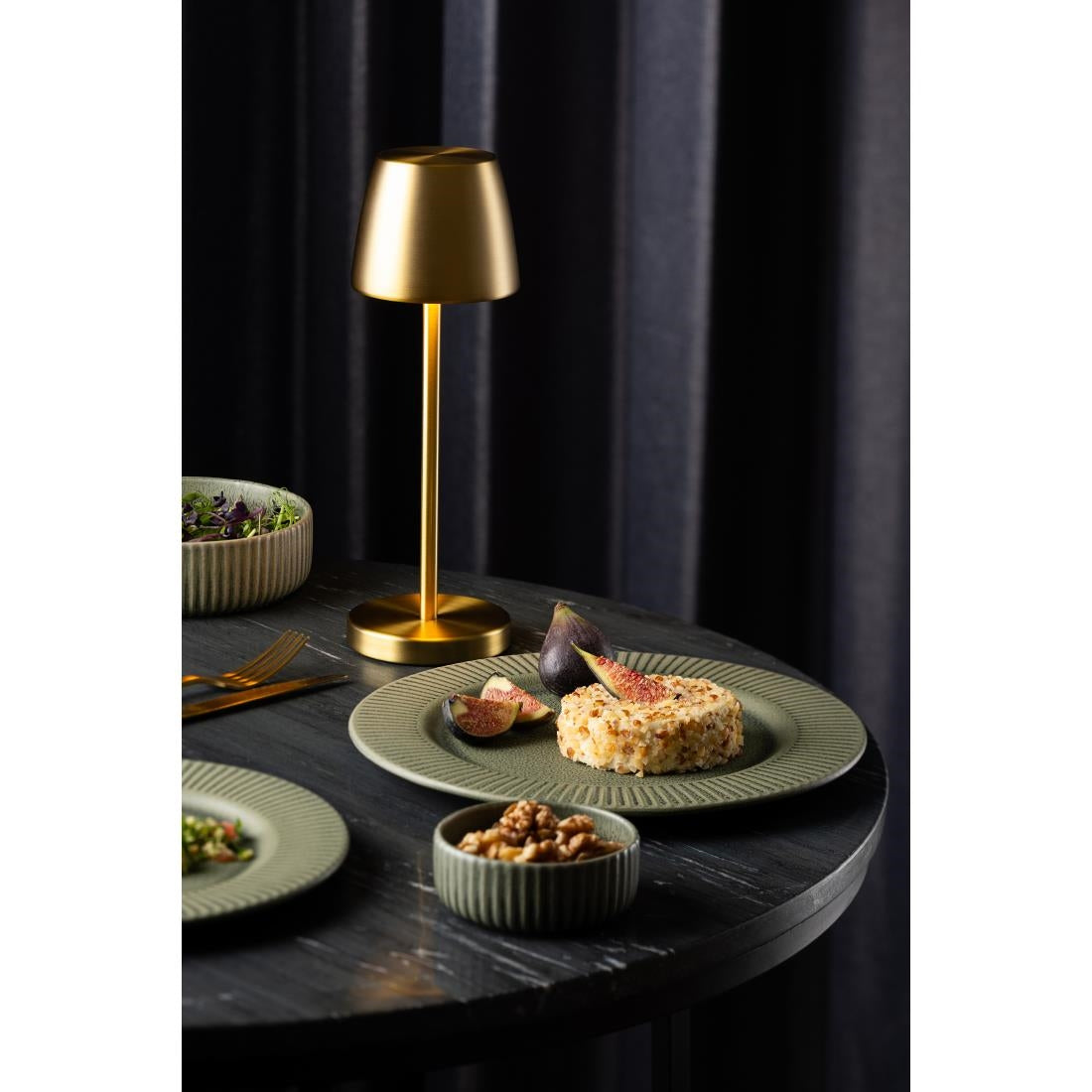 Utopia Mini Montserrat LED Cordless Table Lamps Gold 260mm (6 Pack)