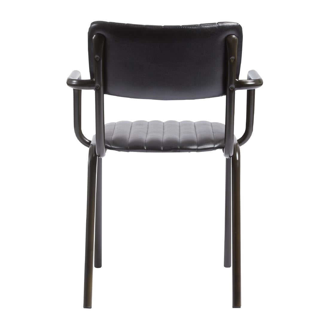 Tavo Stacking Ribbed Armchair Vintage Black