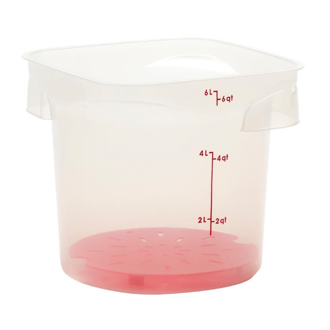 Cambro FreshPro CamRounds Drain Shelf Red
