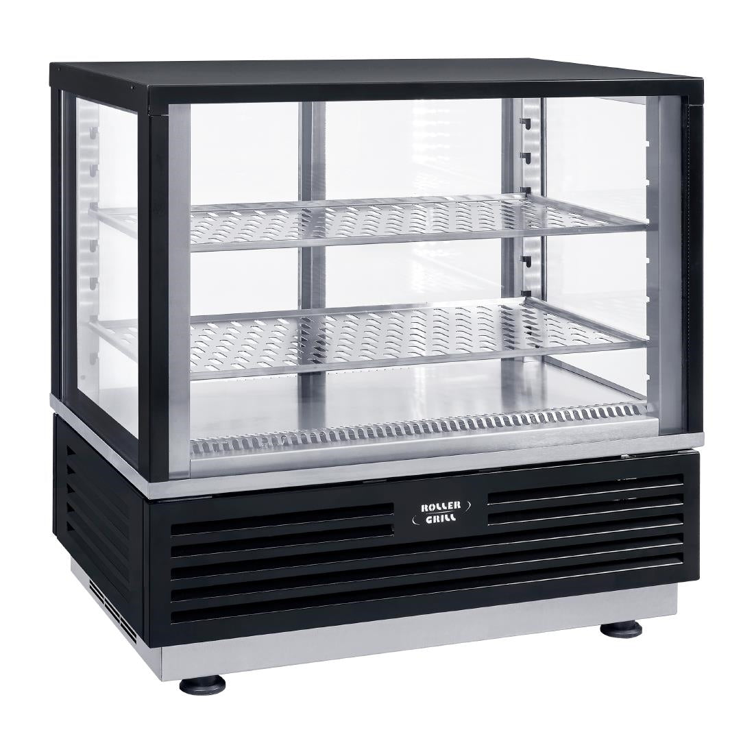 Roller Grill Countertop Display Fridge Black
