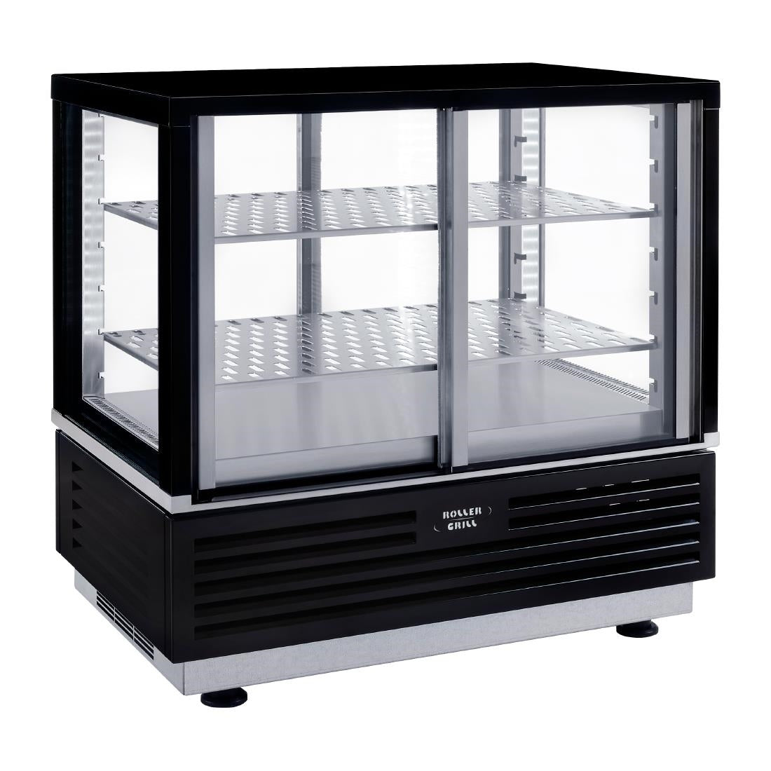 Roller Grill Self-Serve Countertop Display Fridge Black