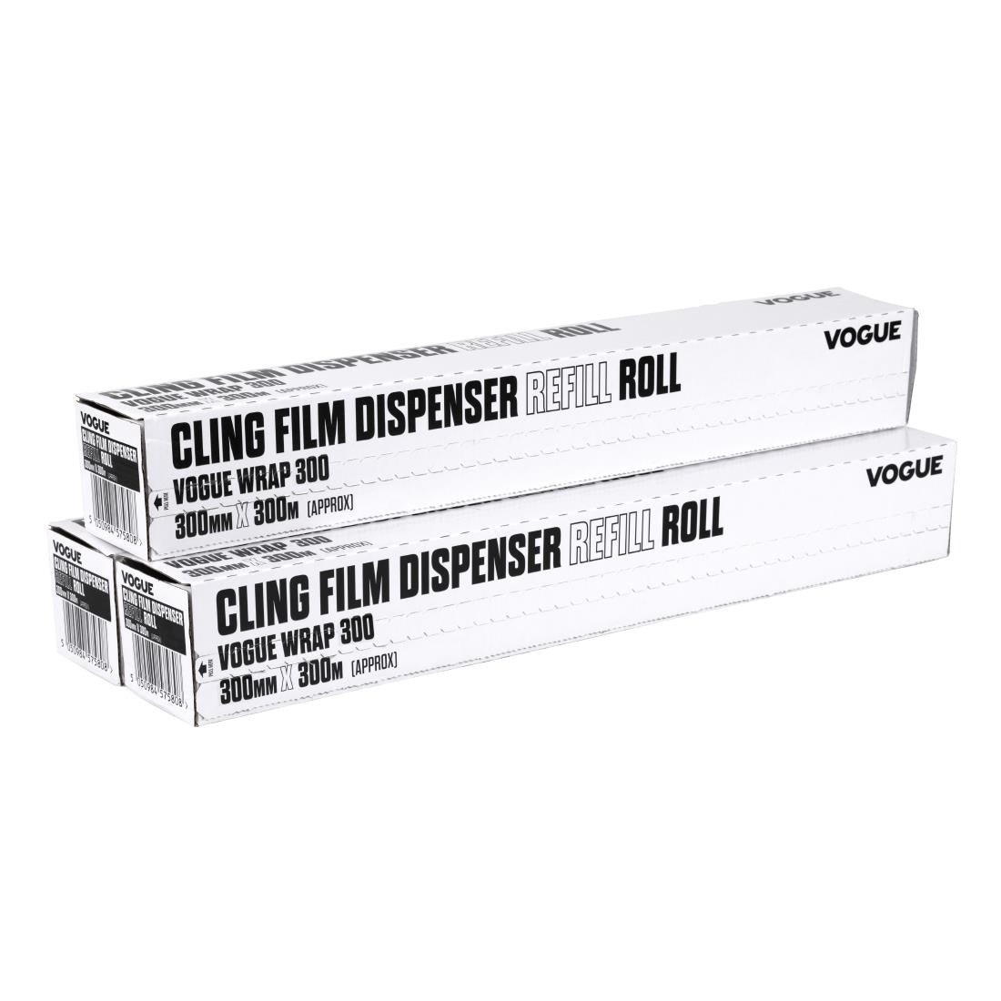 Vogue Wrap300 Cling Film Refills 300mm x 300m (3 Pack)