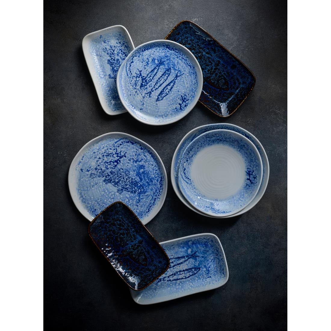 Churchill Inked Fresco Natural Deep Trays 220x130mm (6 Pack)