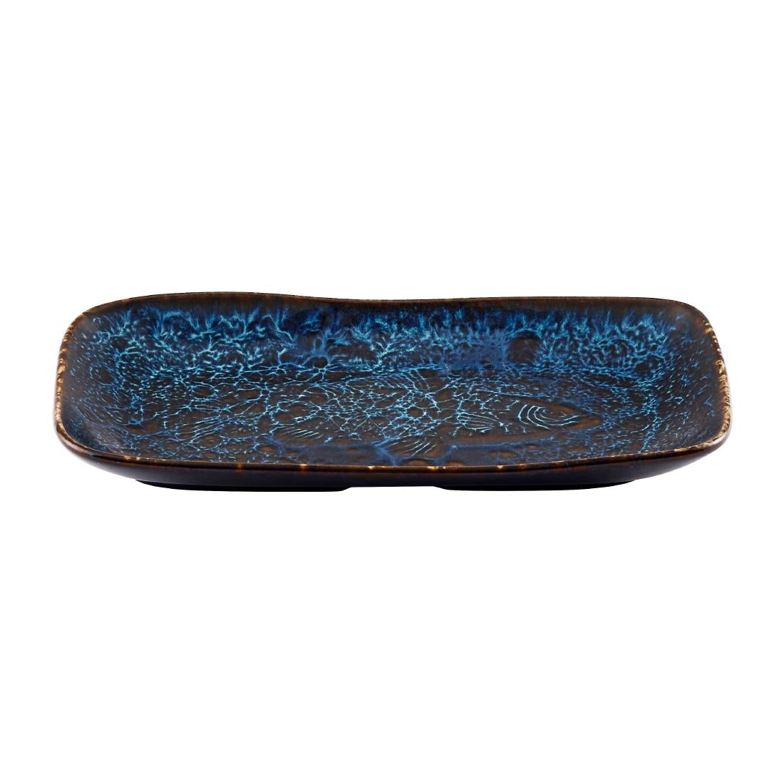 Churchill Inked Fresco Cascade Natural Deep Trays Blue 220x130mm (6 Pack)